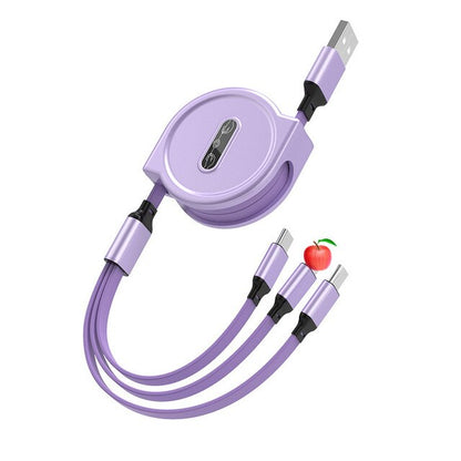 Simplify Your Life with the 3 in 1 Retractable USB Cable!