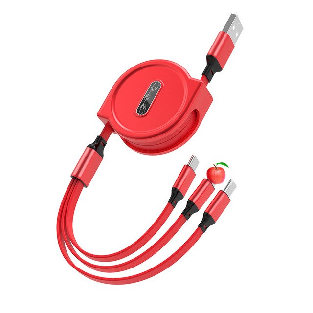 Simplify Your Life with the 3 in 1 Retractable USB Cable!