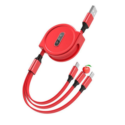 Simplify Your Life with the 3 in 1 Retractable USB Cable!