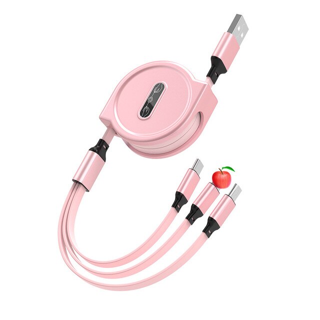 Simplify Your Life with the 3 in 1 Retractable USB Cable!